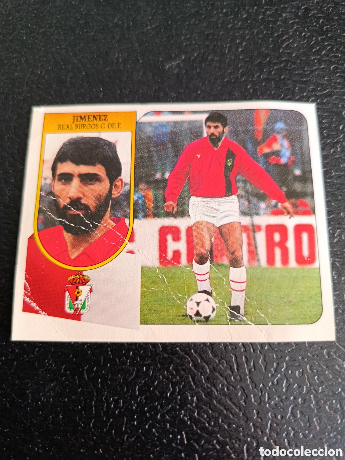 Cromos de F&uacute;tbol: JIMENEZ BURGOS FICHAJE 19 LIGA ESTE 1991/92 91 92 CARTON DESPEGADO