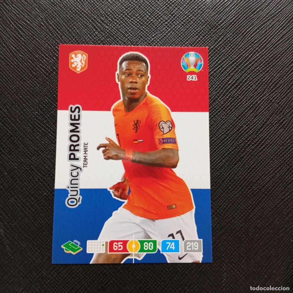 Cromos de F&uacute;tbol: 241 PROMES HOLANDA PANINI ADRENALYN XL UEFA EURO 2020 CROMO FUTBOL 20- A209 PG10