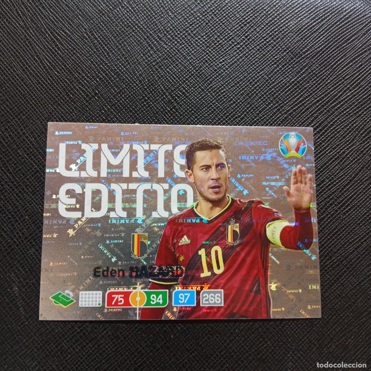 Cromos de F&uacute;tbol: HAZARD BELGICA PANINI ADRENALYN XL UEFA EURO 2020 CROMO FUTBOL 20- A209 PG10 LIMITED EDITION
