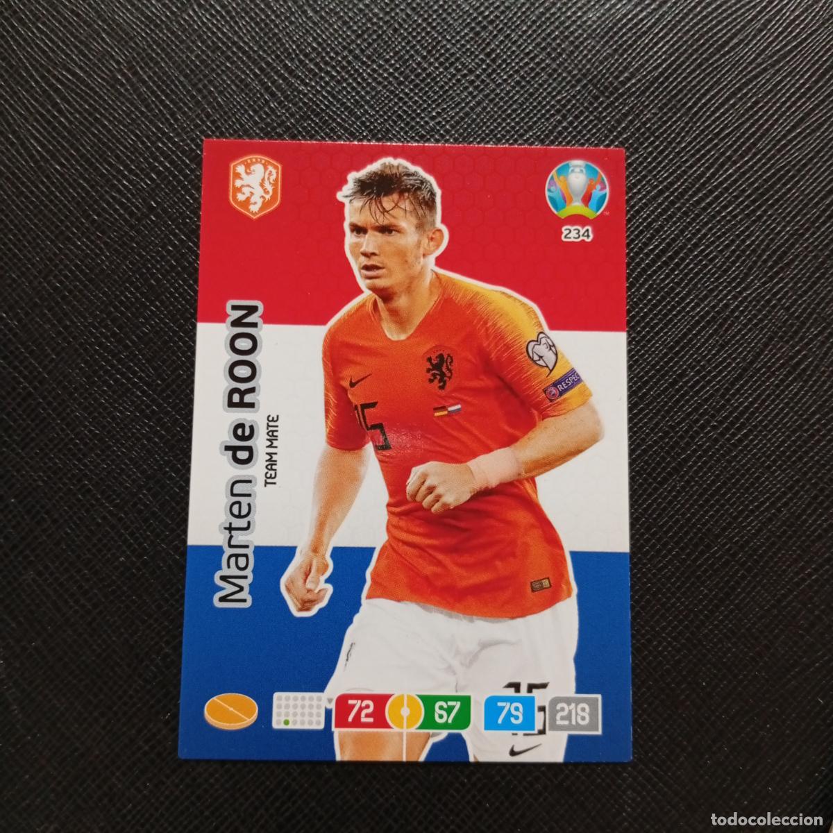 Figurine di Calcio: 234 DE ROON HOLANDA PANINI ADRENALYN XL UEFA EURO 2020 CROMO FUTBOL 20- A209 PG10
