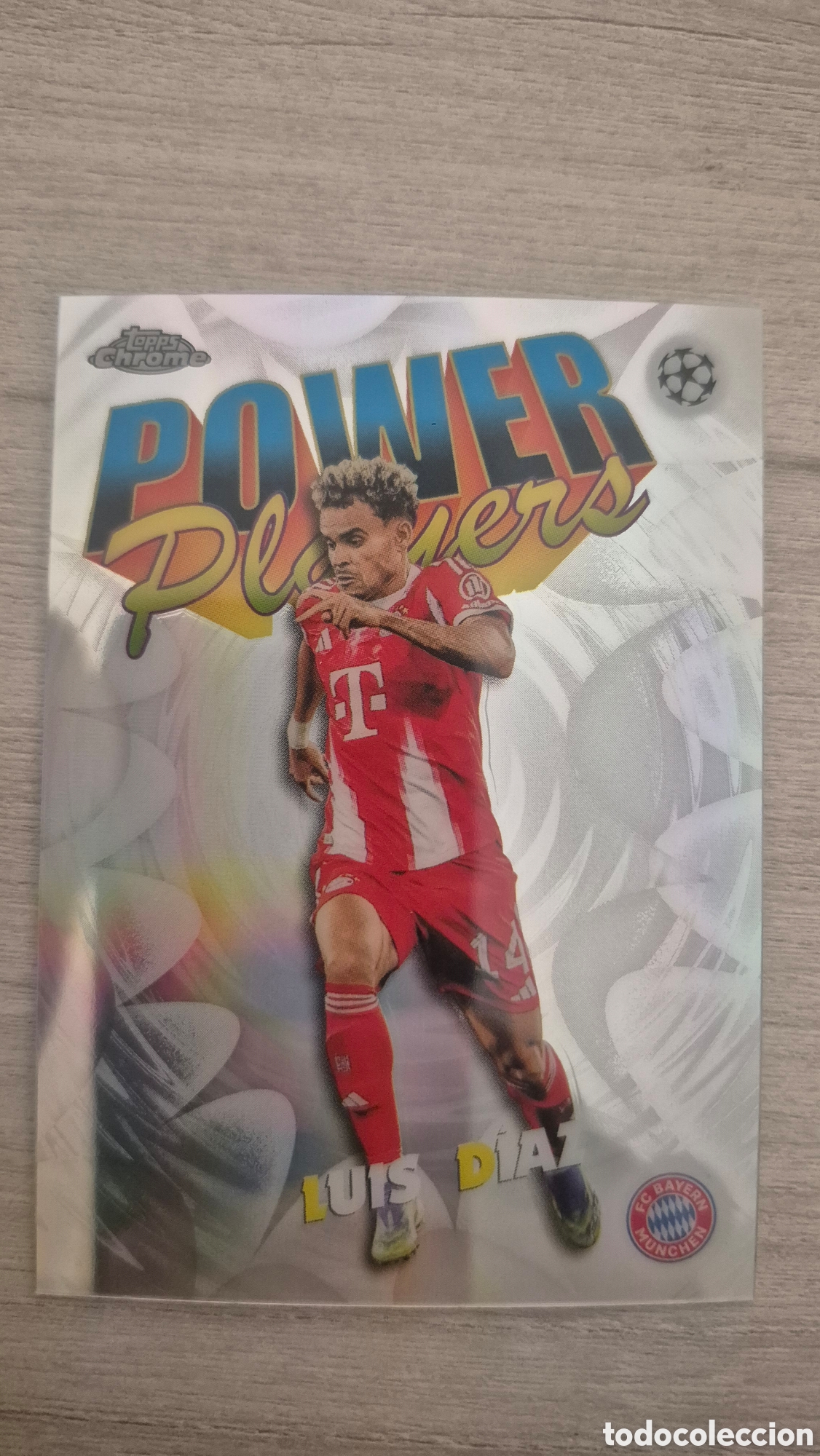 Figurine di Calcio: Luiz Diaz &rdquo;Power Players&rdquo; Topps Chrome UCC 2025/26