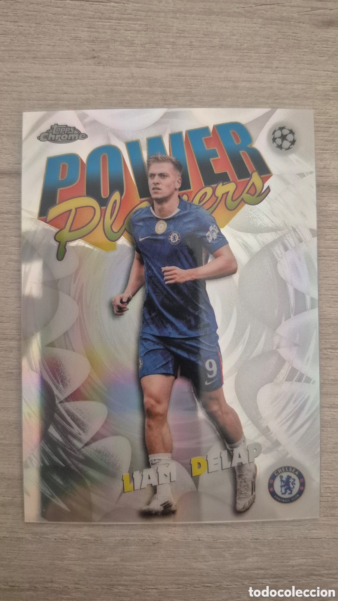 Cromos de F&uacute;tbol: Liam Delap &rdquo;Power Players&rdquo; Topps Chrome UCC 2025/26