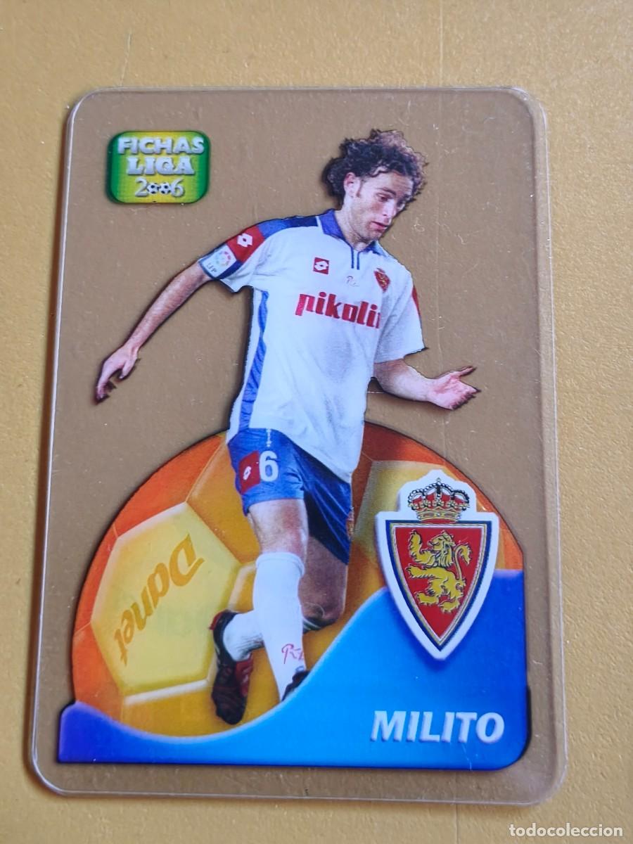 Cromos de F&uacute;tbol: milito, liga 2006 lamincards