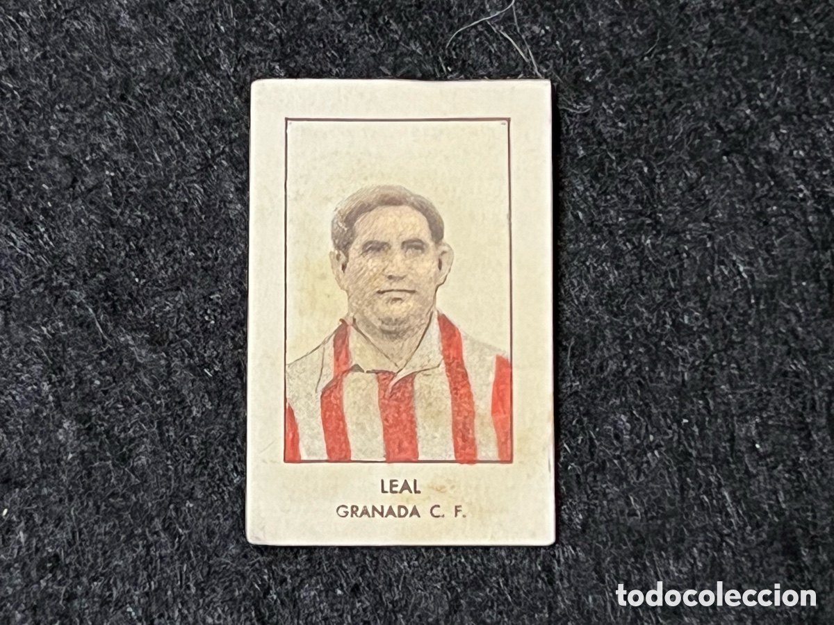 Cromos de F&uacute;tbol: CROMO LEAL GRANADA CF ALBUM FUT-BOL LIGA 1943-44 MANUFACTURAS OISEMEN, MOLINA DE SEGURA RARO.