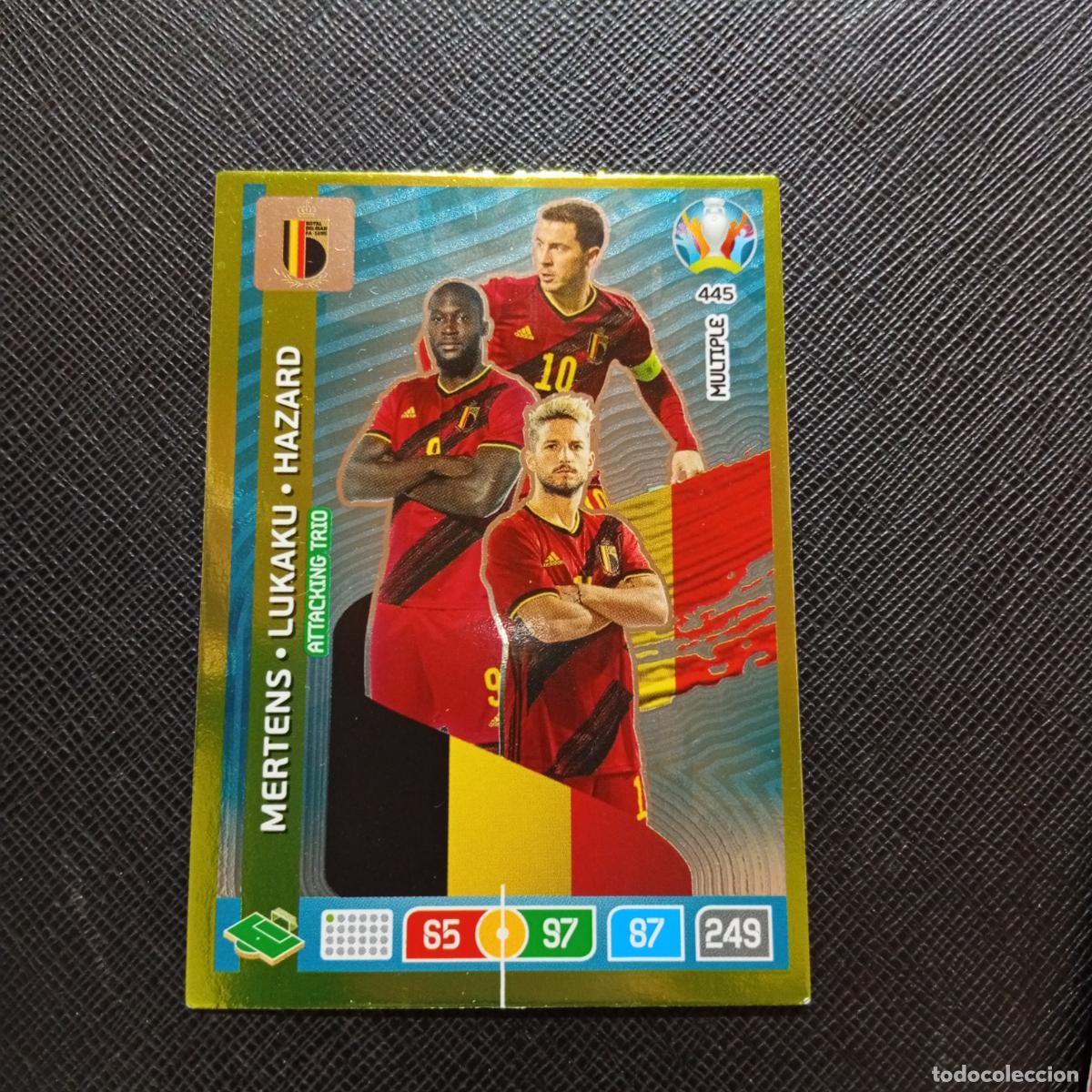 Figurine di Calcio: 445 HAZARD LUKAKU BELGICA PANINI ADRENALYN XL UEFA EURO 2020 CROMO FUTBOL 20- A209 PG11