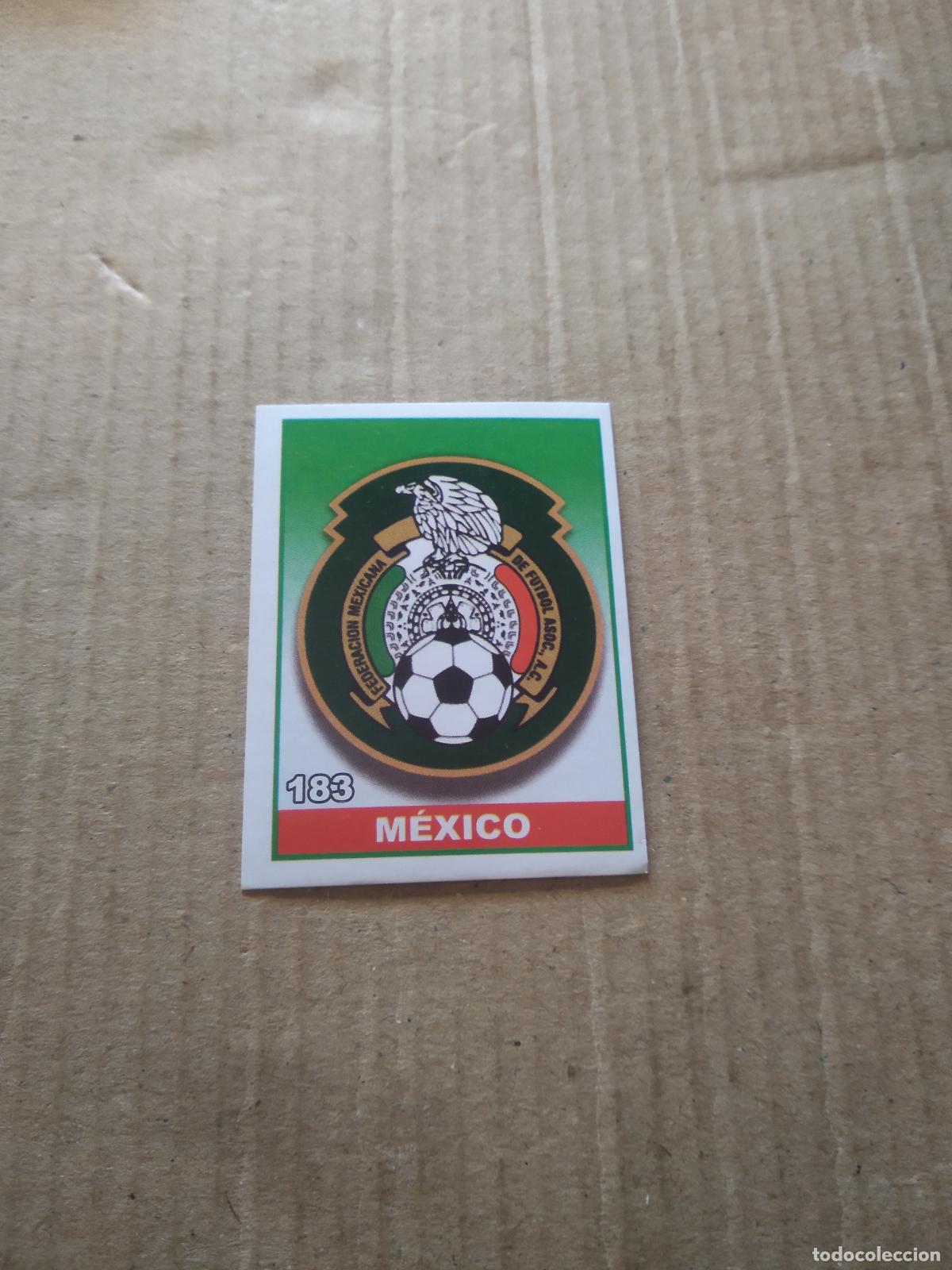 Cromos de F&uacute;tbol: 183 ESCUDO MEXICO CROMO FUTBOL MUNDIAL 2022 WORLD CUP COPA DEL MUNDO EDITADO EN BRASIL