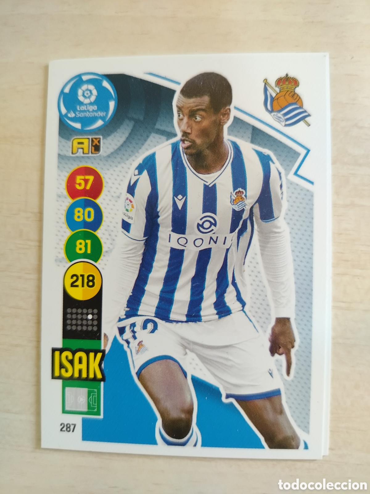 Cromos de F&uacute;tbol: ISAK 287 ADRENALYN 2020 2021 20 21