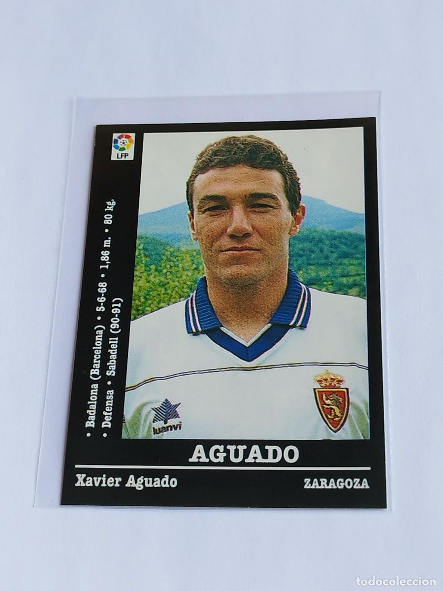 Cromos de F&uacute;tbol: AGUADO #55 REAL ZARAGOZA - LA LIGA 2000 2001 - PANINI SPORTS 00 01 NUNCA PEGADO