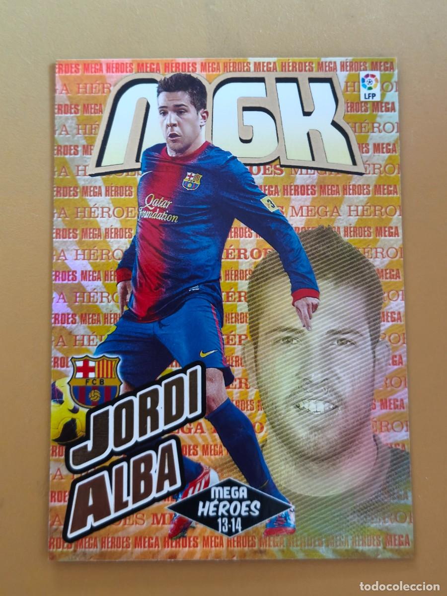 Cromos de F&uacute;tbol: jordi alba, 2013 14 mega heroes