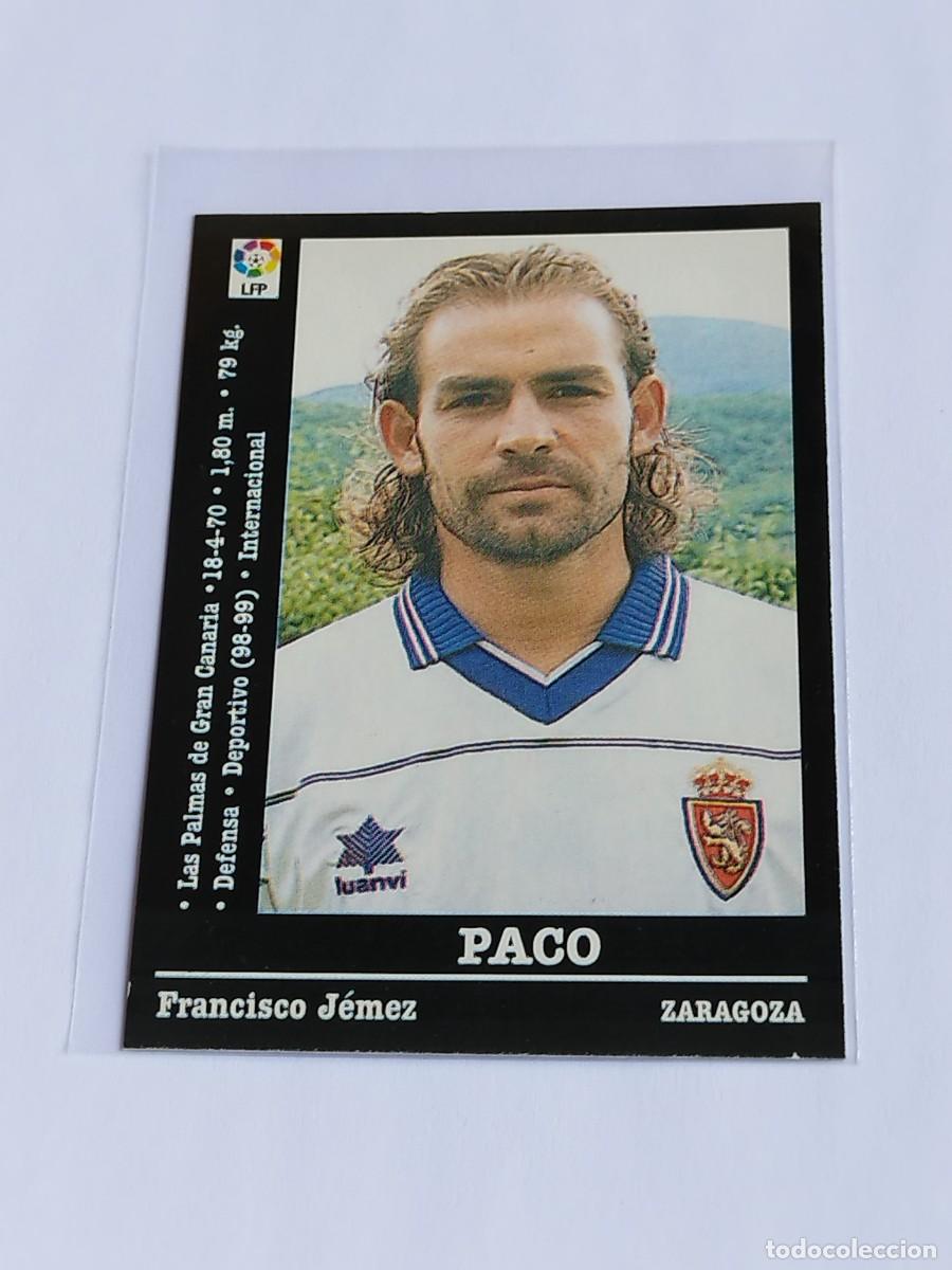 Figurine di Calcio: PACO #57 REAL ZARAGOZA - LA LIGA 2000 2001 - PANINI SPORTS 00 01 NUNCA PEGADO