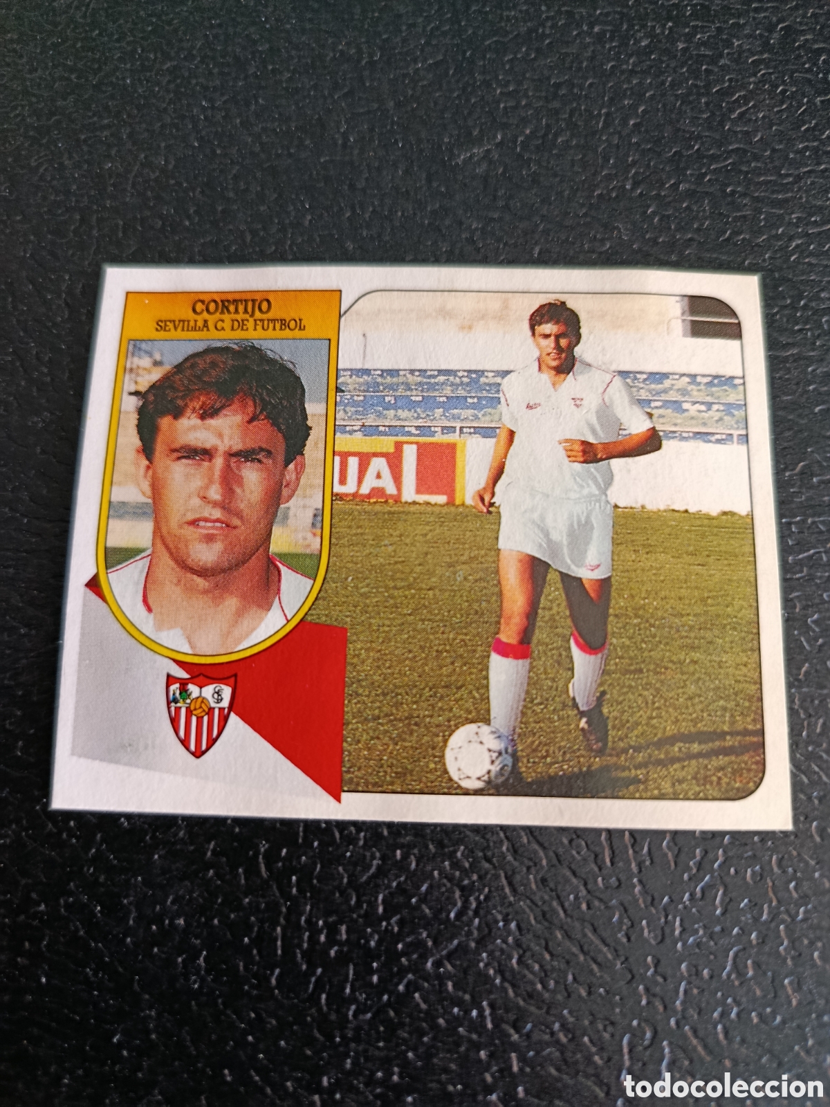 Figurine di Calcio: CORTIJO SEVILLA FICHAJE 18 LIGA ESTE 1991/92 91 92 CARTON DESPEGADO