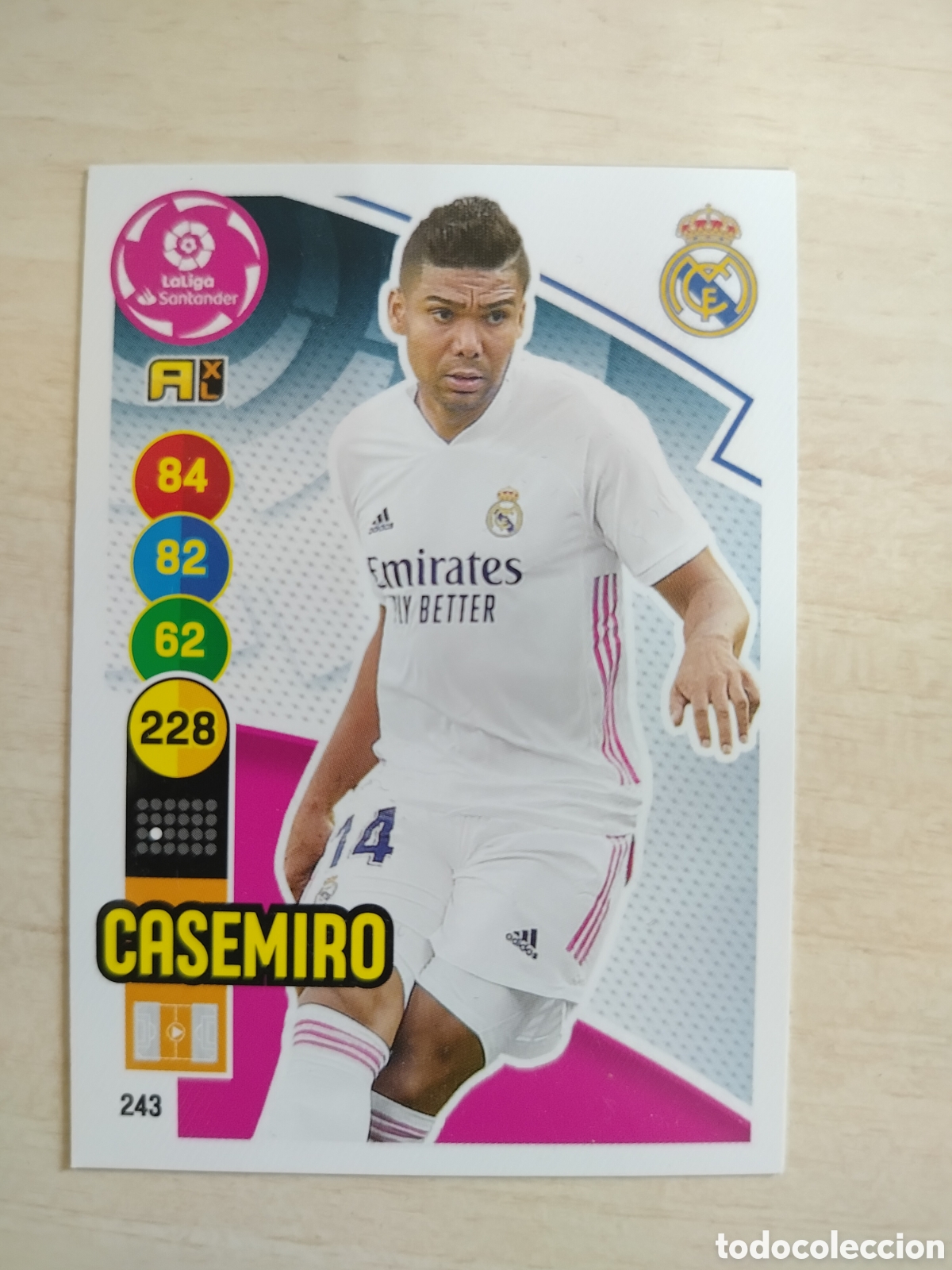 Cromos de F&uacute;tbol: CASEMIRO 243 ADRENALYN 2020 2021 20 21