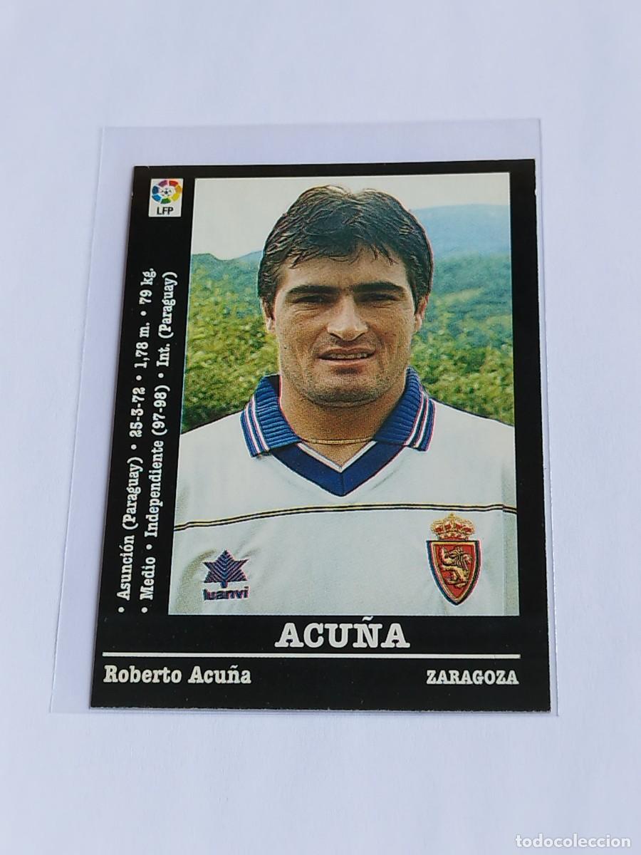 Cromos de F&uacute;tbol: ACU&Ntilde;A #59 REAL ZARAGOZA - LA LIGA 2000 2001 - PANINI SPORTS 00 01 NUNCA PEGADO