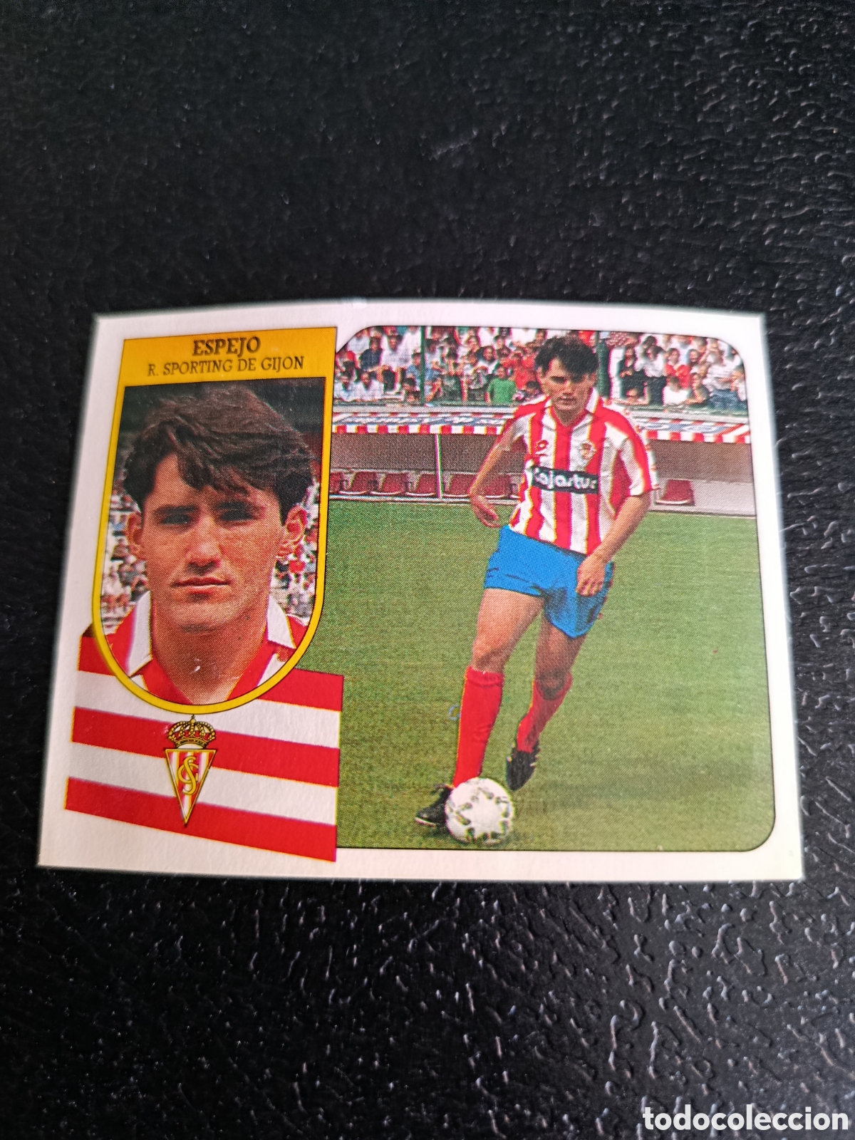 Cromos de F&uacute;tbol: ESTE 91 92. FICHAJE 23: ESPEJO. CROMO DE CART&Oacute;N. DESPEGADO.