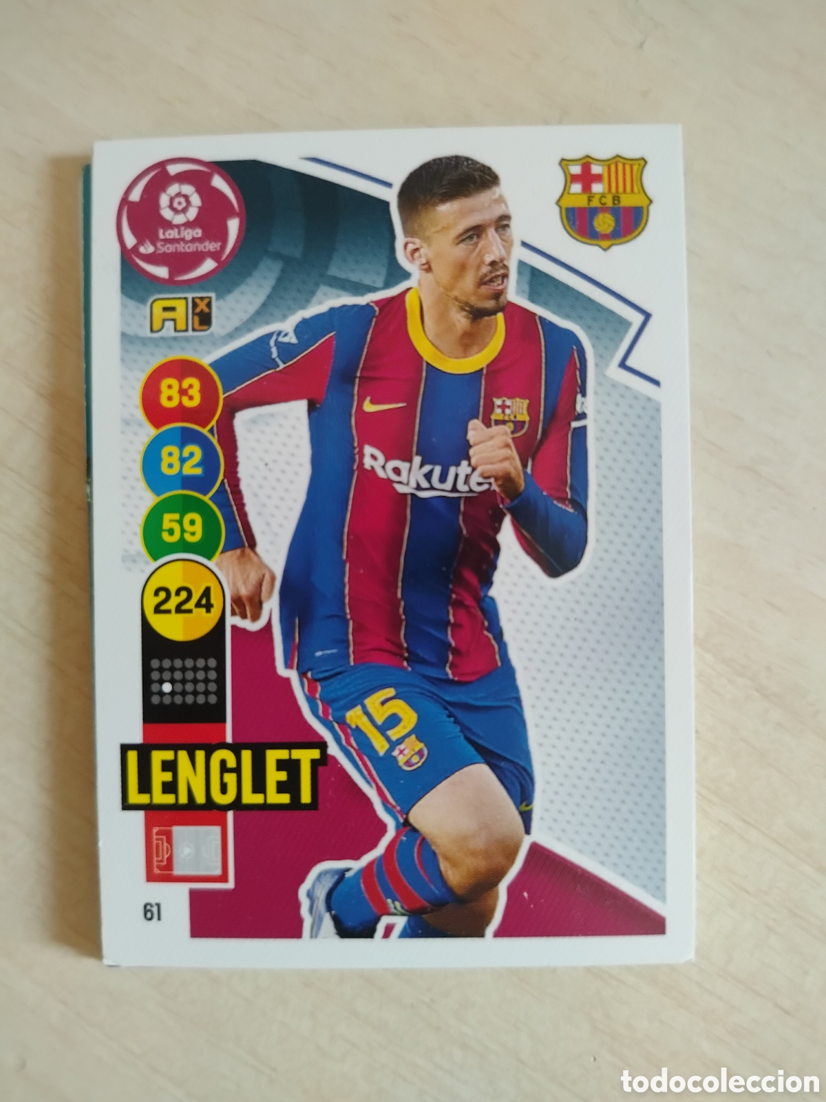 Fu&szlig;ball-Sticker: LENGLET 61 ADRENALYN 2020 2021 20 21
