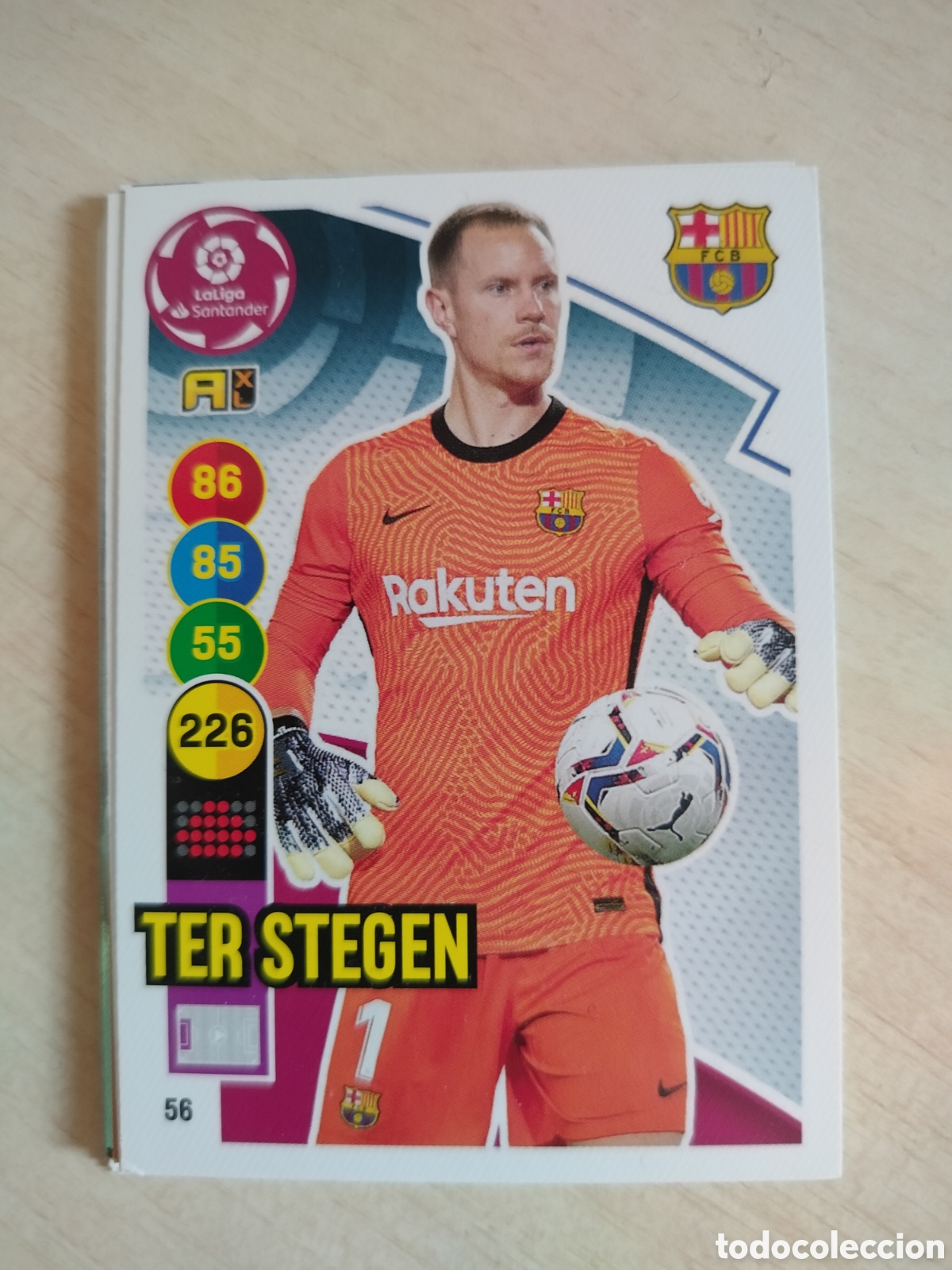 Fu&szlig;ball-Sticker: TER STEGEN 56 ADRENALYN 2020 2021 20 21