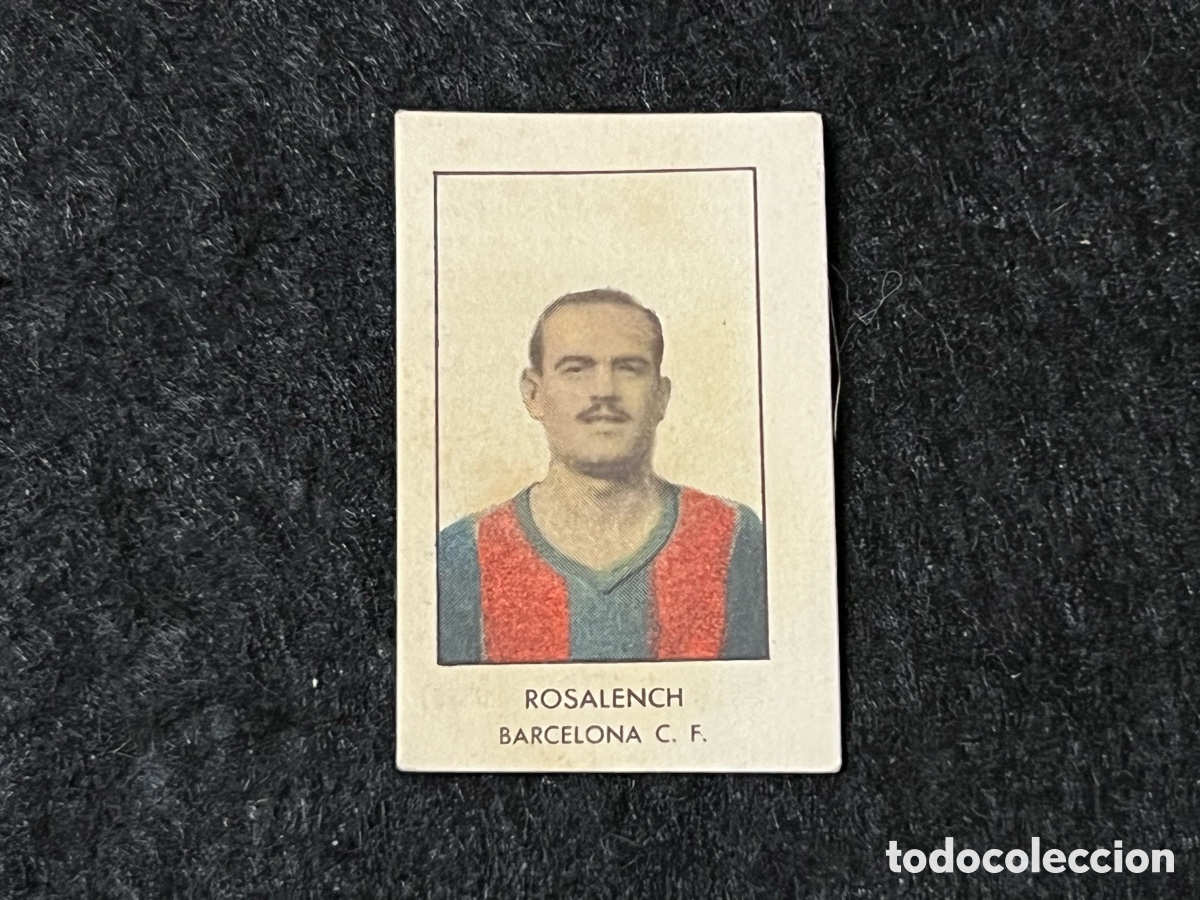 Cromos de F&uacute;tbol: CROMO ROSALENCH FC BARCELONA CF ALBUM FUTBOL LIGA 1943-44 MANUFACTURAS OISEMEN MOLINA DE SEGURA RARO