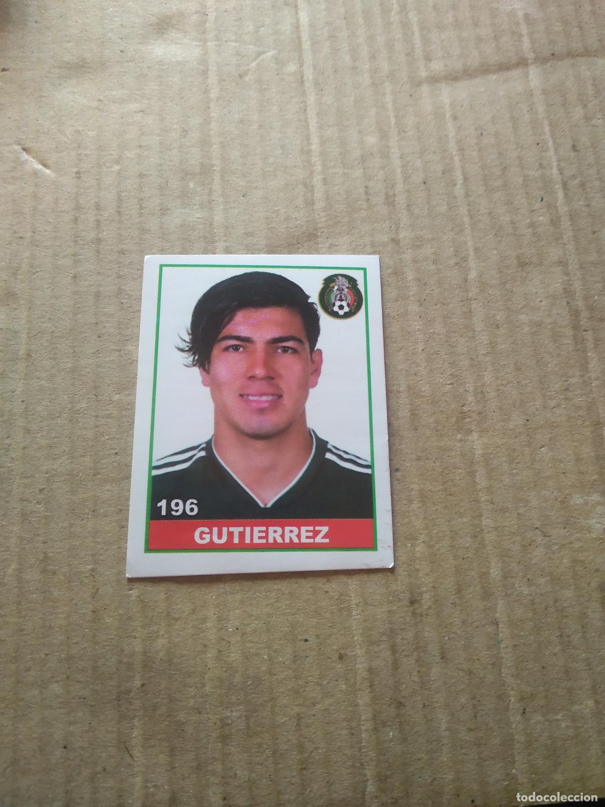 Cromos de F&uacute;tbol: 196 GUTIERREZ CROMO FUTBOL MUNDIAL 2022 WORLD CUP COPA DEL MUNDO EDITADO EN BRASIL