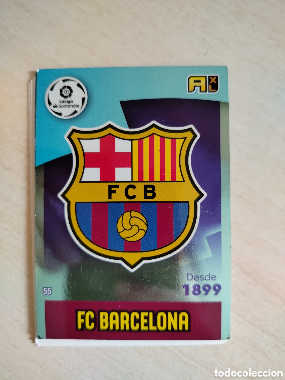 Cromos de F&uacute;tbol: BARCELONA ESCUDO 55 ADRENALYN 2020 2021 20 21
