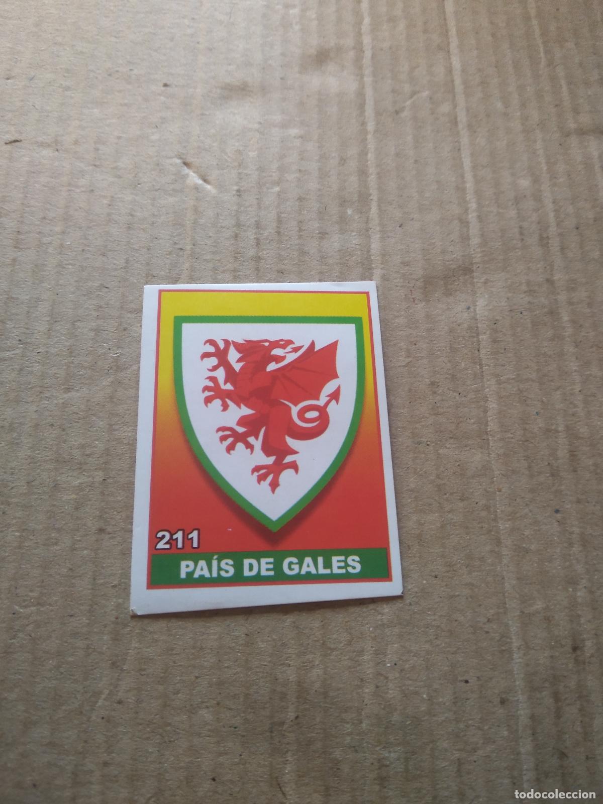 Cromos de Futebol: 211 ESCUDO WALES GALES CROMO FUTBOL MUNDIAL 2022 WORLD CUP COPA DEL MUNDO EDITADO EN BRASIL