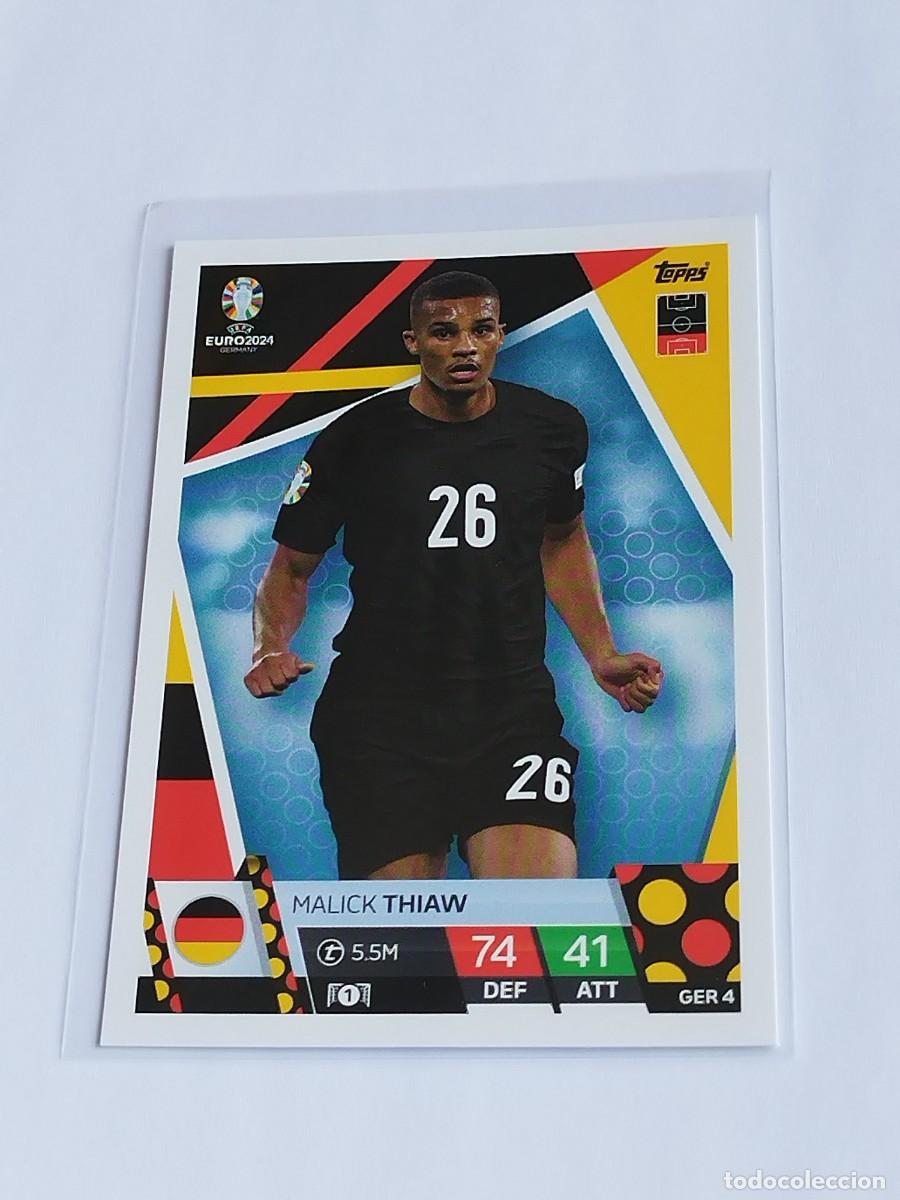 Cromos de Futebol: THIAW #GER 4 ALEMANIA - TOPPS EUROCOPA 2024 MATCH ATTAX - UEFA EURO GERMANY 24 GER4