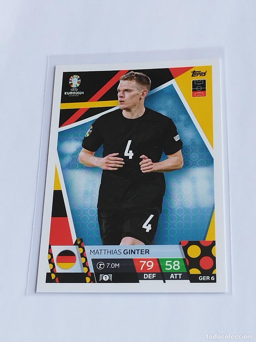 Cromos de Futebol: GINTER #GER 6 ALEMANIA - TOPPS EUROCOPA 2024 MATCH ATTAX - UEFA EURO GERMANY 24 GER6