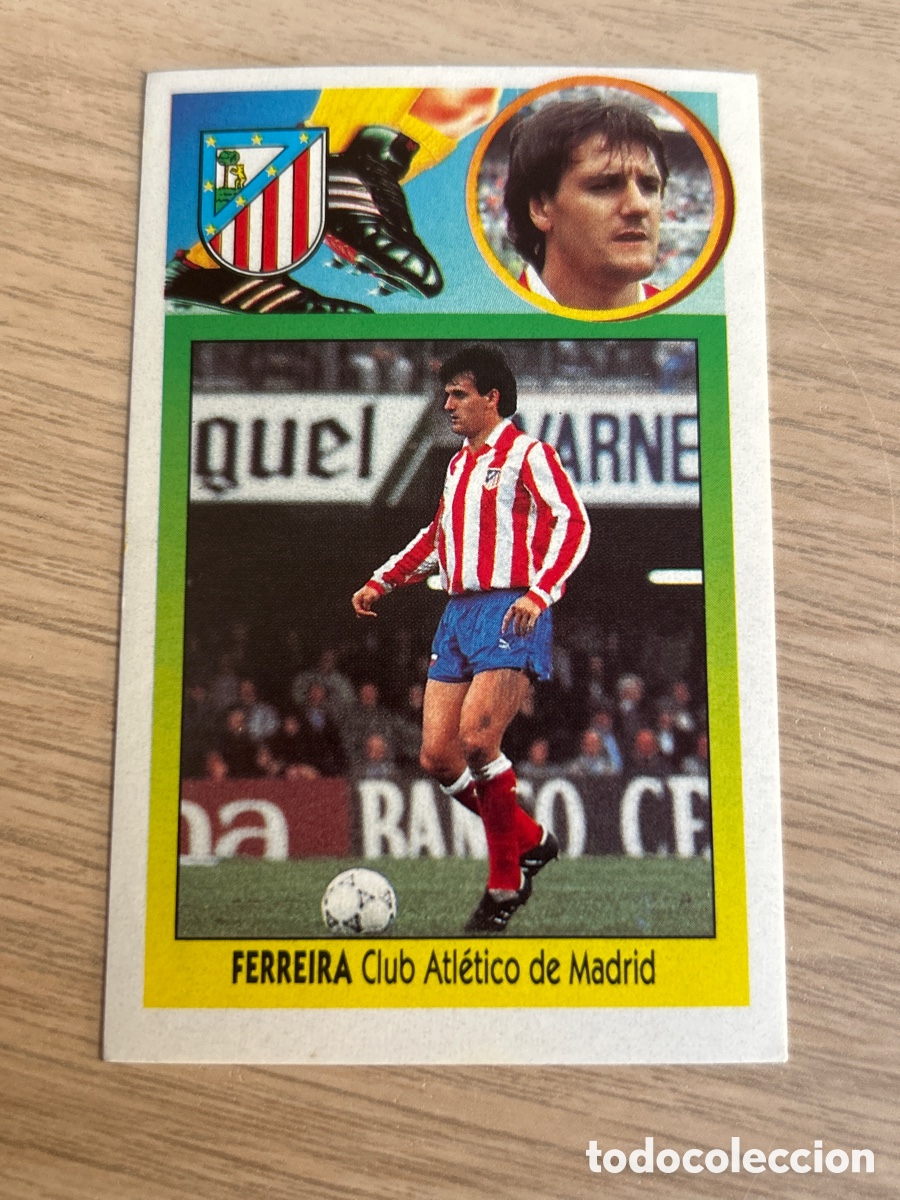 Cromos de Futebol: FERREIRA ATLETICO MADRID BAJA ADHESIVO LIGA ESTE 1993 1994 93 94 NUNCA PEGADO SIN PEGAR