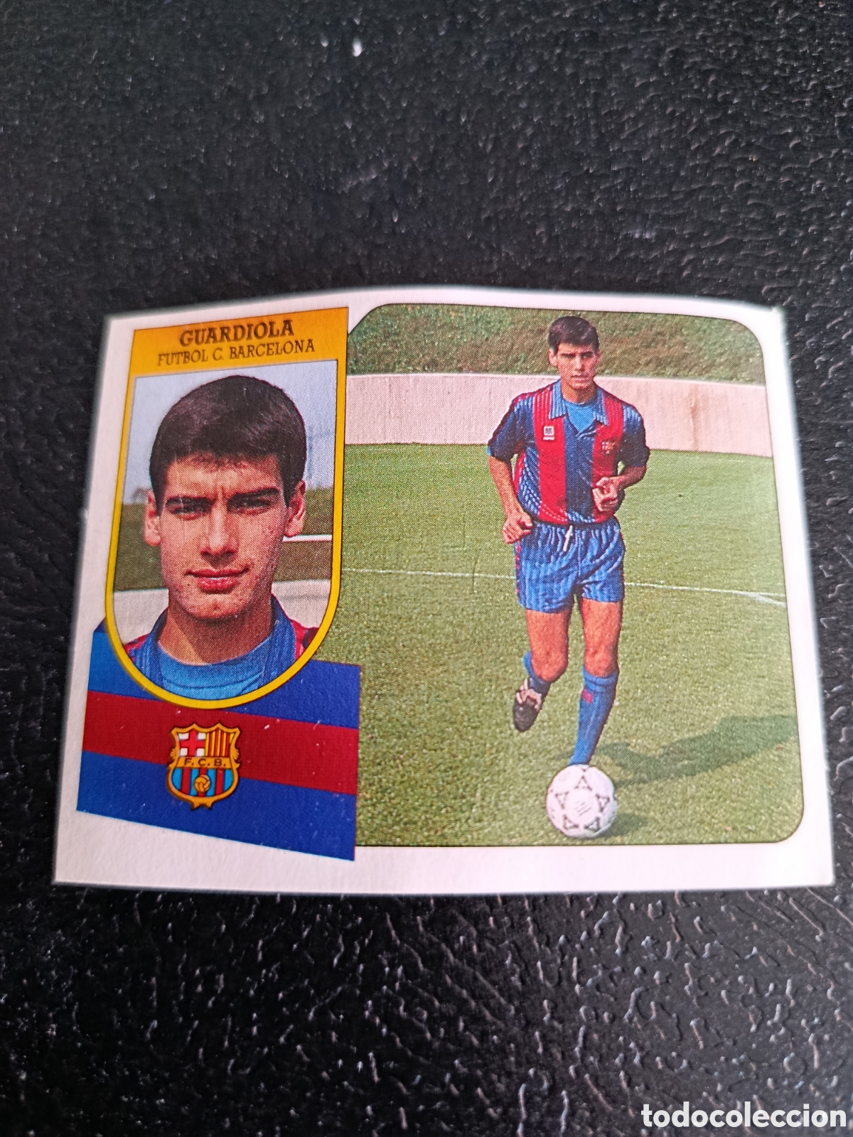 Cromos de f&uacute;tbol: GUARDIOLA ROOKIE BARCELONA CARTON LIGA ESTE 1991/92 91 92 RECUPERADO DESPEGADO