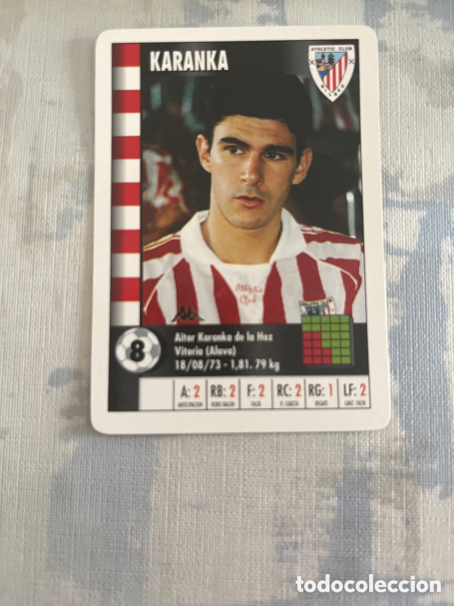 Cromos de F&uacute;tbol: KARANKA ATHLETIC CLUB SUPER GOL 95 96 MARCA LFP 1995 1996 CARTA TAMA&Ntilde;O FOURNIER PERFECTO ESTADO
