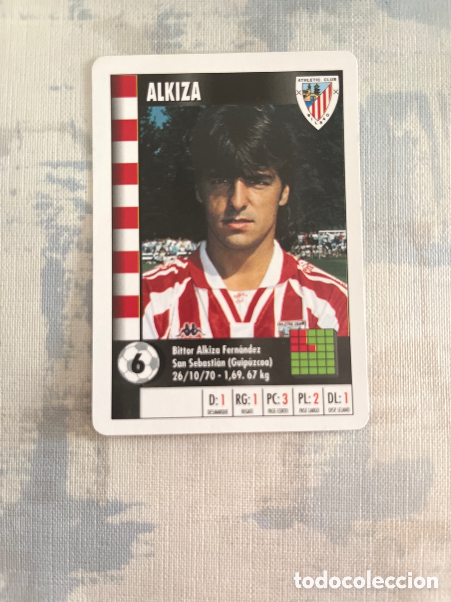 Figurine di Calcio: ALKIZA ATHLETIC CLUB SUPER GOL 95 96 MARCA LFP 1995 1996 CARTA TAM. FOURNIER PERFECTO ESTADO