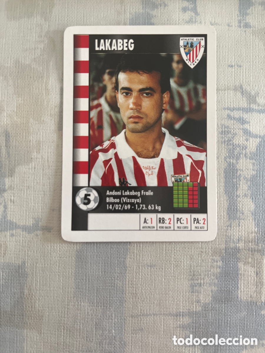 Cartes &agrave; collectionner de Football: LAKABEG ATHLETIC CLUB SUPER GOL 95 96 MARCA LFP 1995 1996 CARTA TAM. FOURNIER PERFECTO ESTADO