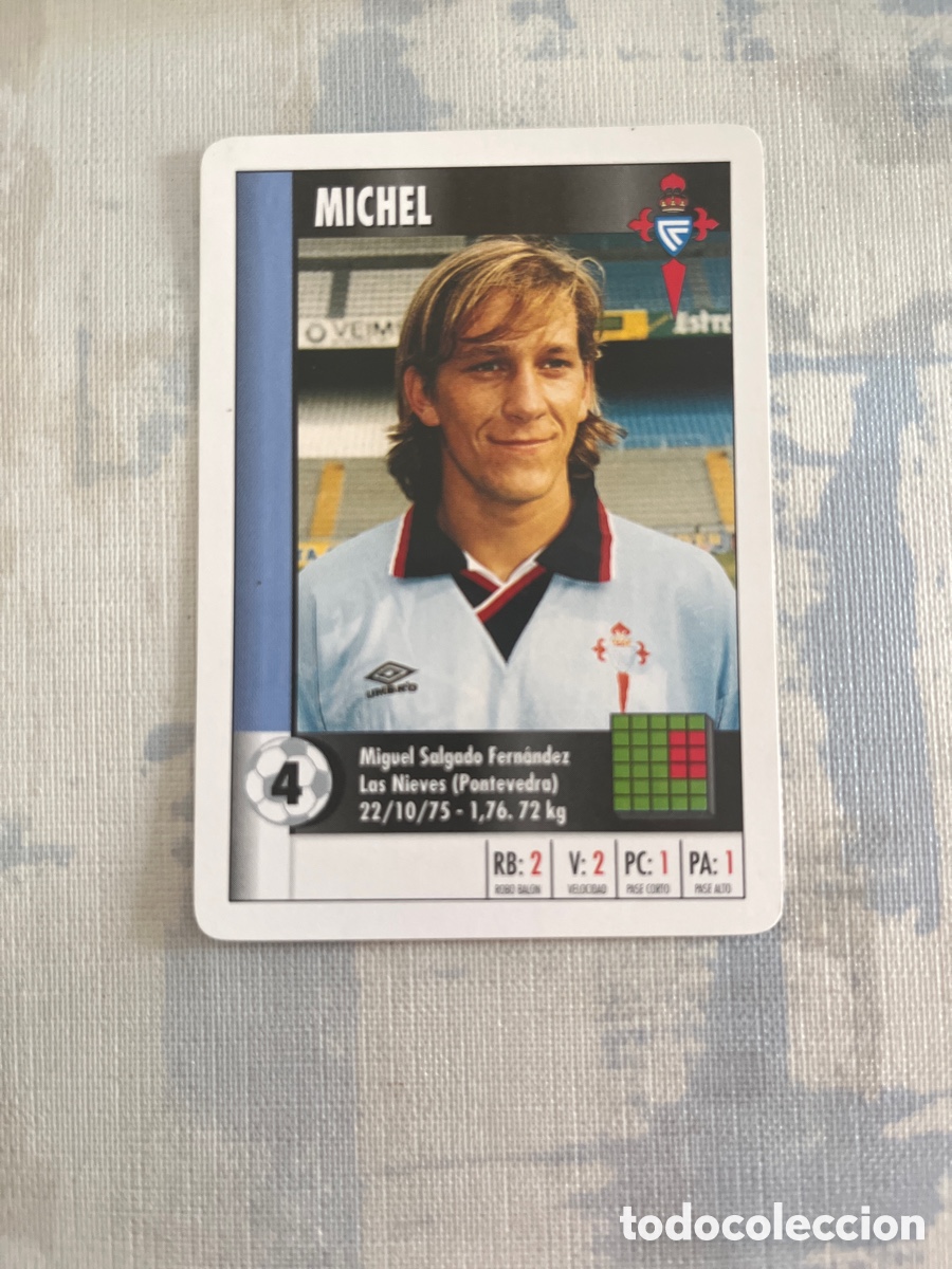 Cromos de Futebol: MICHEL CELTA DE VIGO SUPER GOL 95 96 MARCA LFP 1995 1996 CARTA TAMA&Ntilde;O FOURNIER PERFECTO ESTADO