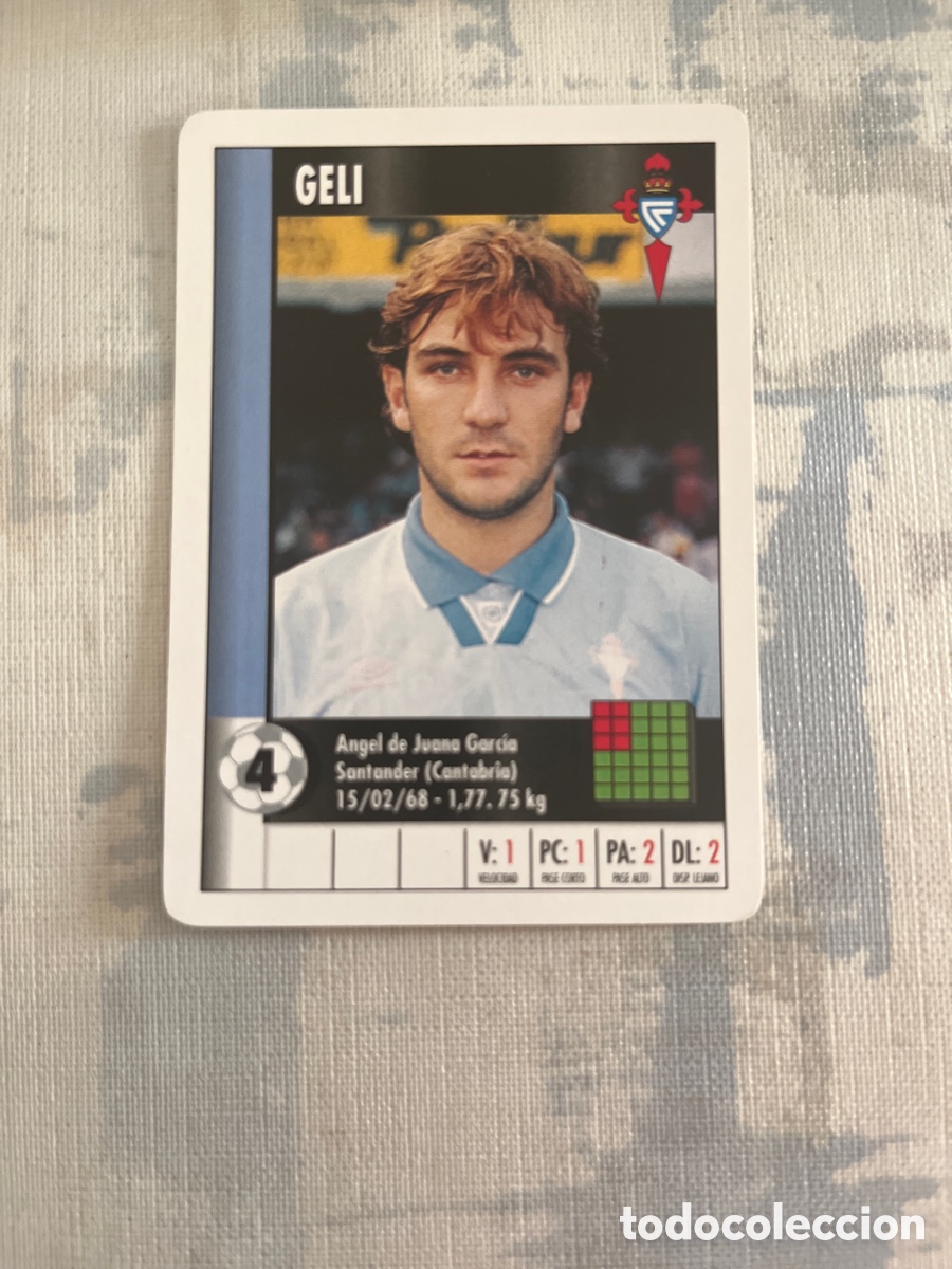 Cromos de Futebol: GELI CELTA DE VIGO SUPER GOL 95 96 MARCA LFP 1995 1996 CARTA TAMA&Ntilde;O FOURNIER PERFECTO ESTADO