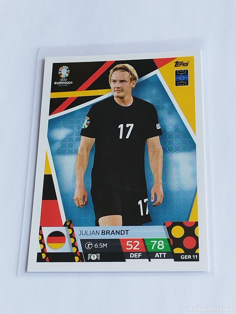 Fu&szlig;ball-Sticker: BRANDT #GER 11 ALEMANIA - TOPPS EUROCOPA 2024 MATCH ATTAX - UEFA EURO GERMANY 24 GER11