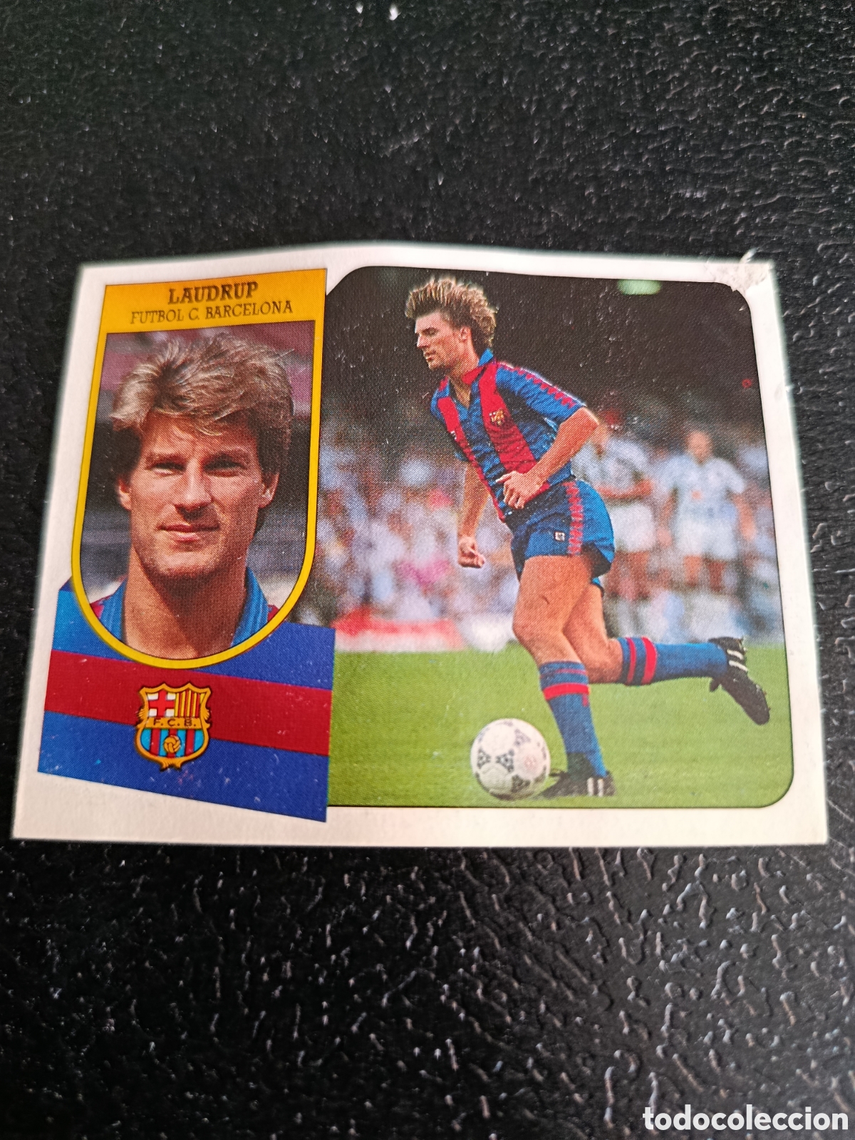 Figurine di Calcio: ESTE 91 92 LAUDRUP DEL FC BARCELONA DESPEGADO ESTE 1991 1992