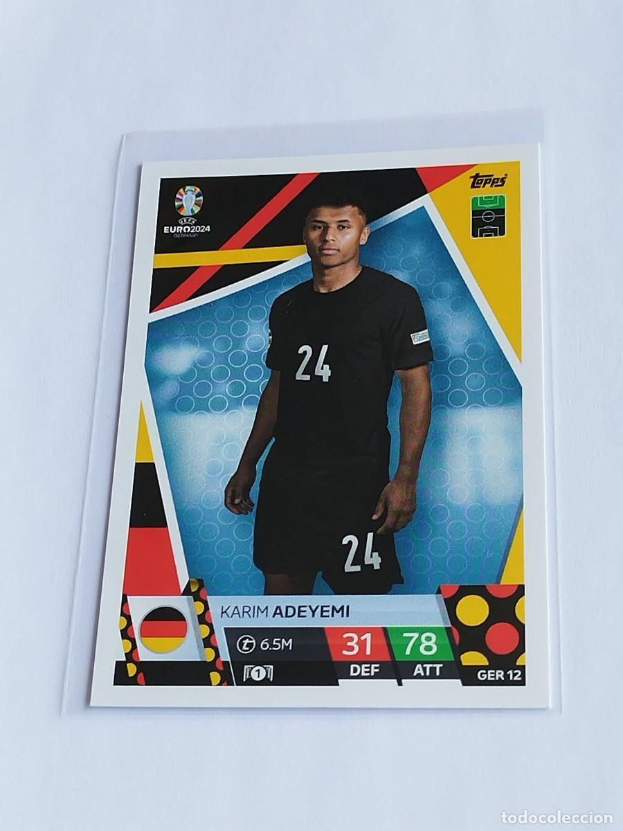 Figurine di Calcio: ADEYEMI #GER 12 ALEMANIA - TOPPS EUROCOPA 2024 MATCH ATTAX - UEFA EURO GERMANY 24 GER12