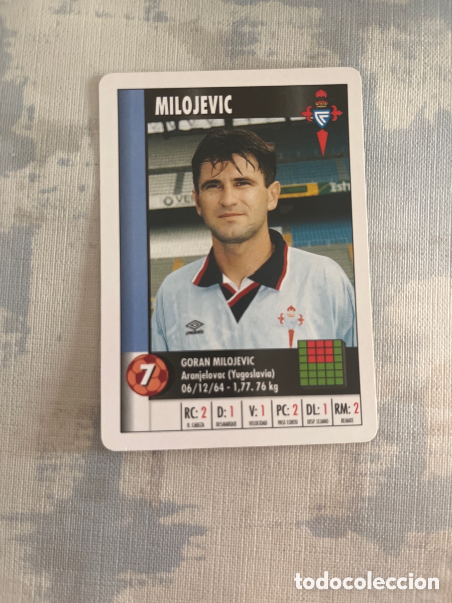 Figurine di Calcio: MILOJEVIC CELTA DE VIGO SUPER GOL 95 96 MARCA LFP 1995 1996 CARTA TAM. FOURNIER PERFECTO ESTADO
