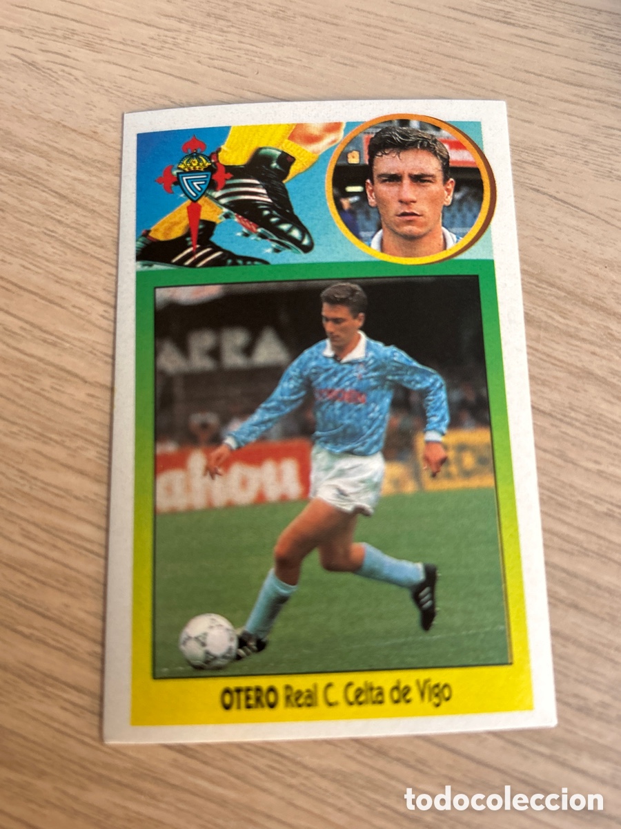 Fu&szlig;ball-Sticker: OTERO CELTA DE VIGO LIGA ESTE 1993 1994 93 94 ADHESIVO NUNCA PEGADO SIN PEGAR