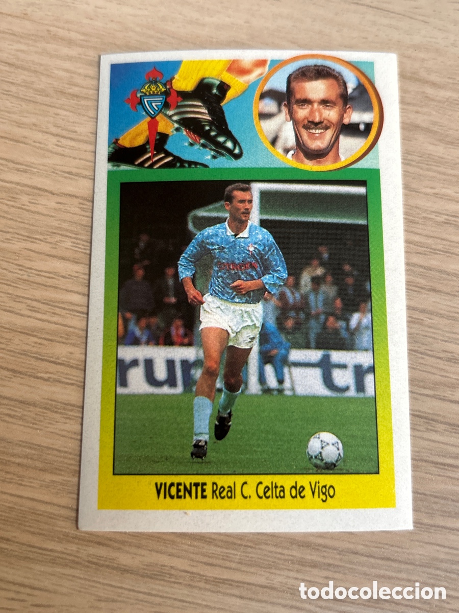 Fu&szlig;ball-Sticker: VICENTE CELTA DE VIGO LIGA ESTE 1993 1994 93 94 ADHESIVO NUNCA PEGADO SIN PEGAR