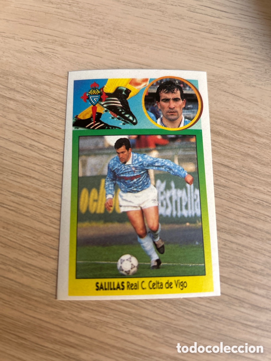 Fu&szlig;ball-Sticker: SALILLAS CELTA DE VIGO LIGA ESTE 1993 1994 93 94 ADHESIVO NUNCA PEGADO SIN PEGAR