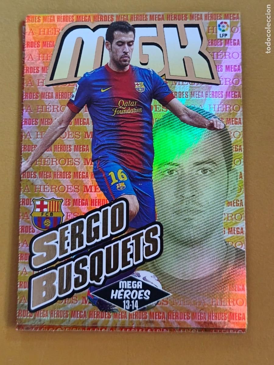 Cromos de F&uacute;tbol: busquets, 2013 14 mega heroes