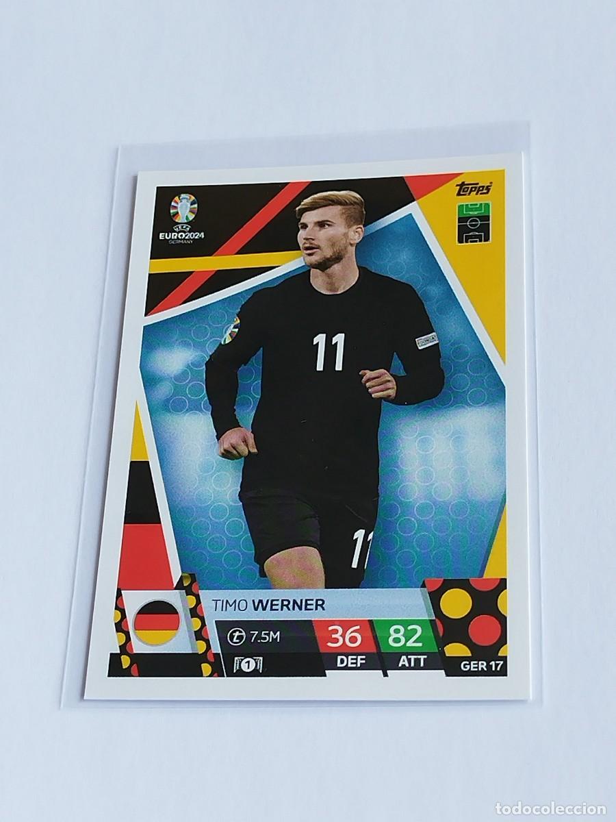 Cromos de F&uacute;tbol: WERNER #GER 17 ALEMANIA - TOPPS EUROCOPA 2024 MATCH ATTAX - UEFA EURO GERMANY 24 GER17