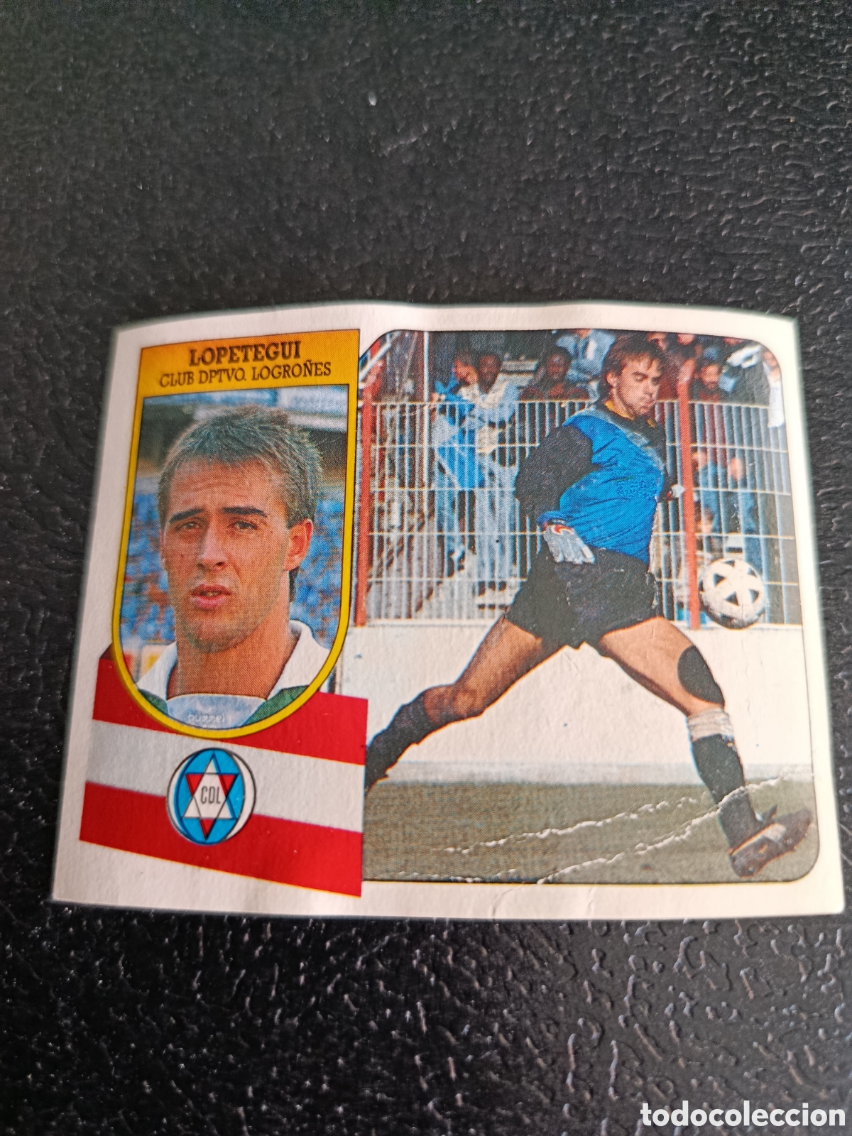 Cromos de F&uacute;tbol: FICHAJE 12 LOPETEGUI CD LOGRO&Ntilde;ES EDICIONES ESTE 1991 1992 LIGA 91 92 DESPEGADO DE ALBUM
