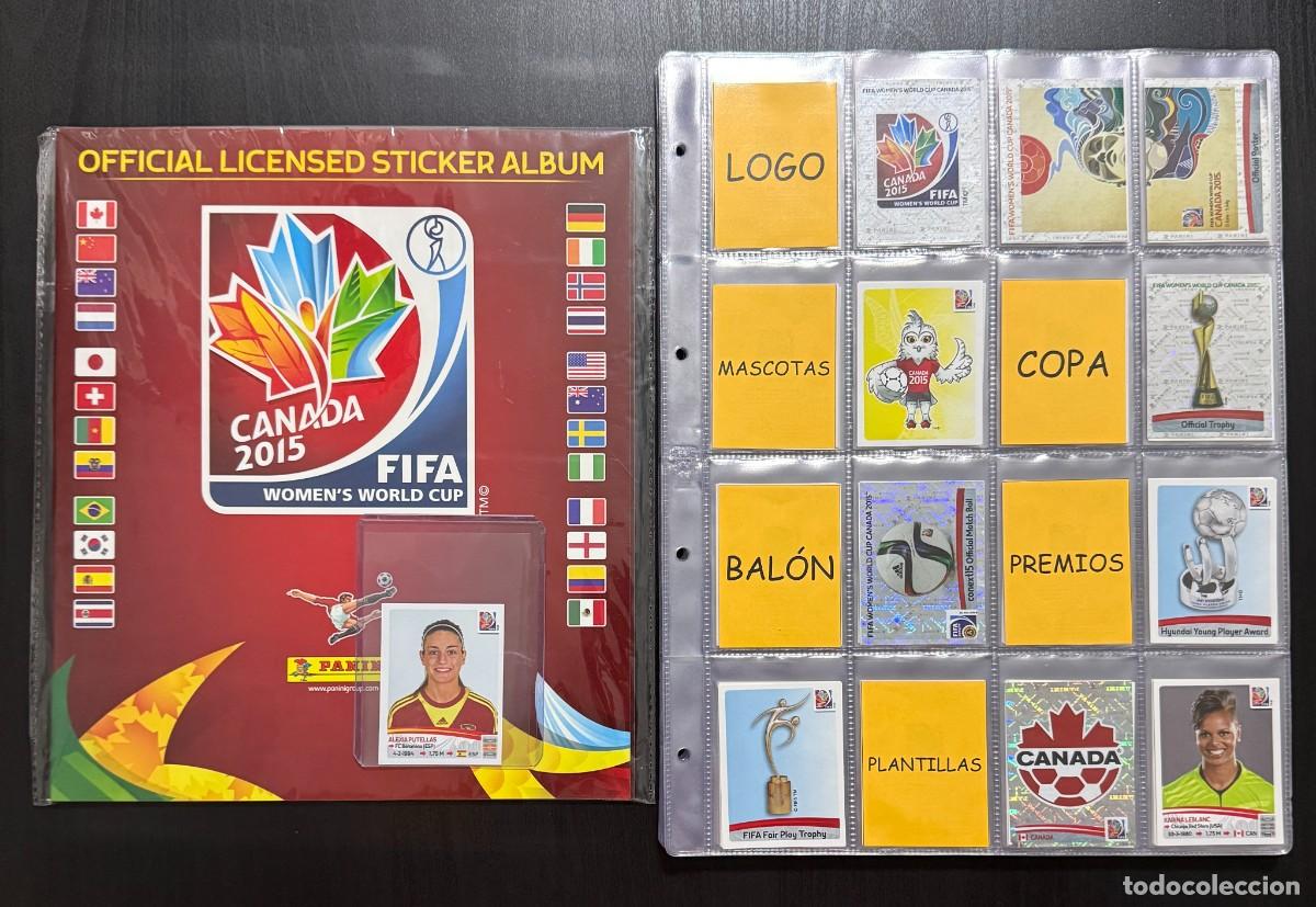 Cartes &agrave; collectionner de Football: COLECCION COMPLETA Y SIN PEGAR CROMOS NUEVOS DE SOBRE MUNDIAL FEMENINO CANADA 2015 15 PANINI