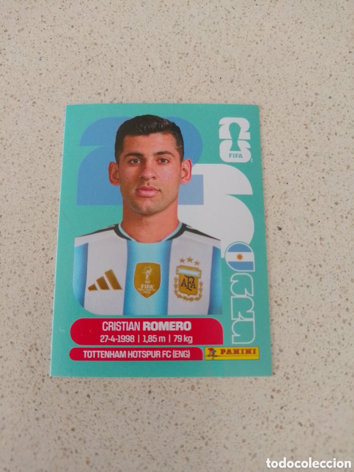 Cartes &agrave; collectionner de Football: CROMO NUMERO 4 ROMERO ARGENTINA . MUNDIAL 2026. PANINI.