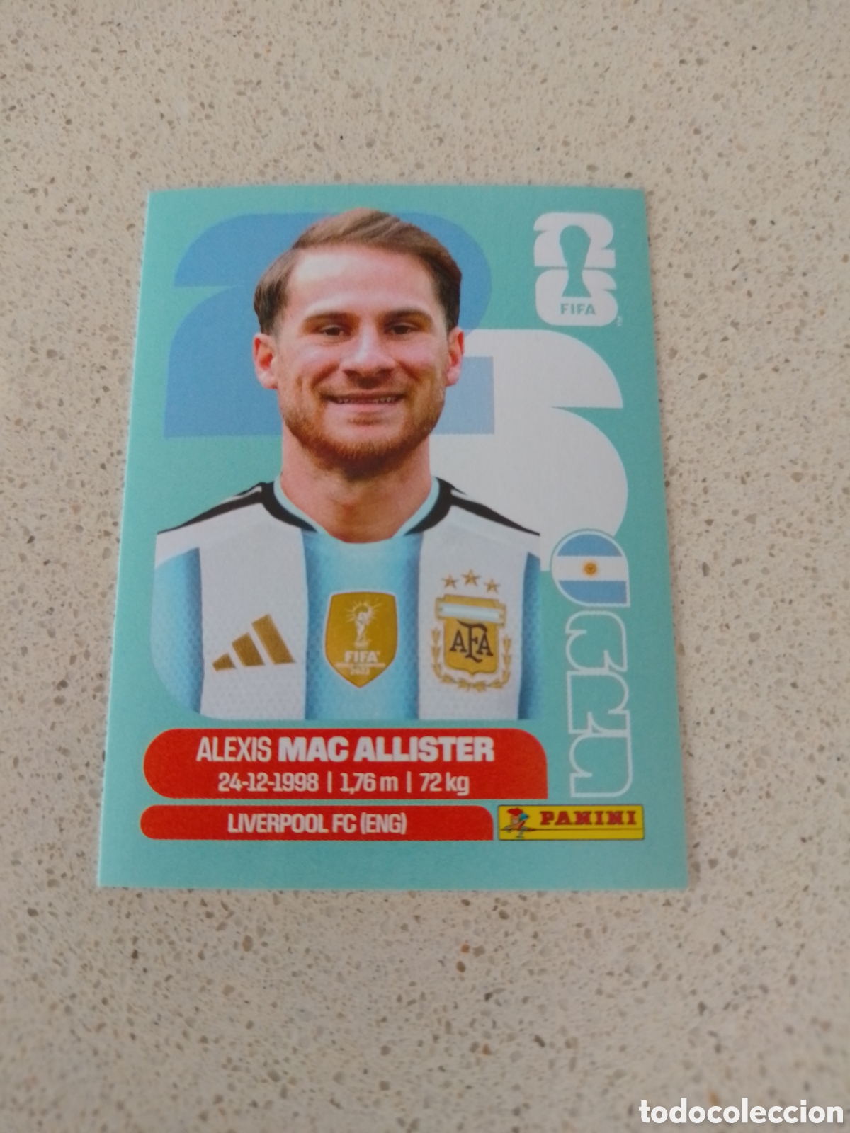 Cromos de F&uacute;tbol: CROMO NUMERO 9 MAC ALLISTER ARGENTINA . MUNDIAL 2026. PANINI.
