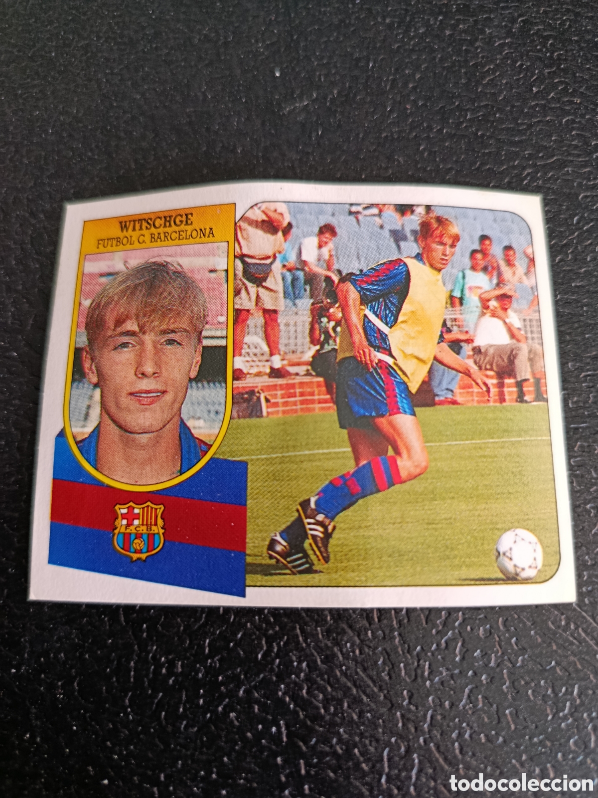 Cromos de F&uacute;tbol: ESTE 91 92 RICHARD WITSCHGE ROOKIE COLOCA DEL FC BARCELONA DESPEGADO DE CARTON ESTE 1991 1992