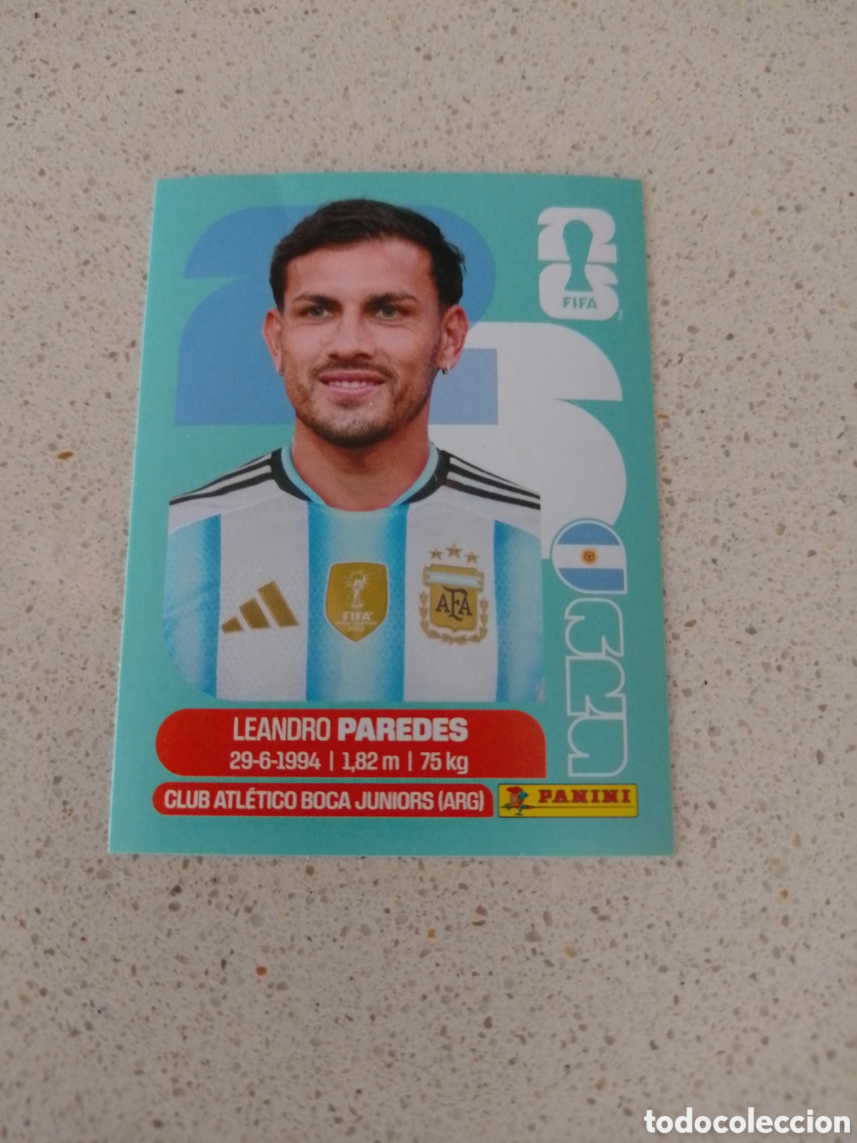 Cromos de F&uacute;tbol: CROMO NUMERO 12 PAREDES ARGENTINA . MUNDIAL 2026. PANINI.