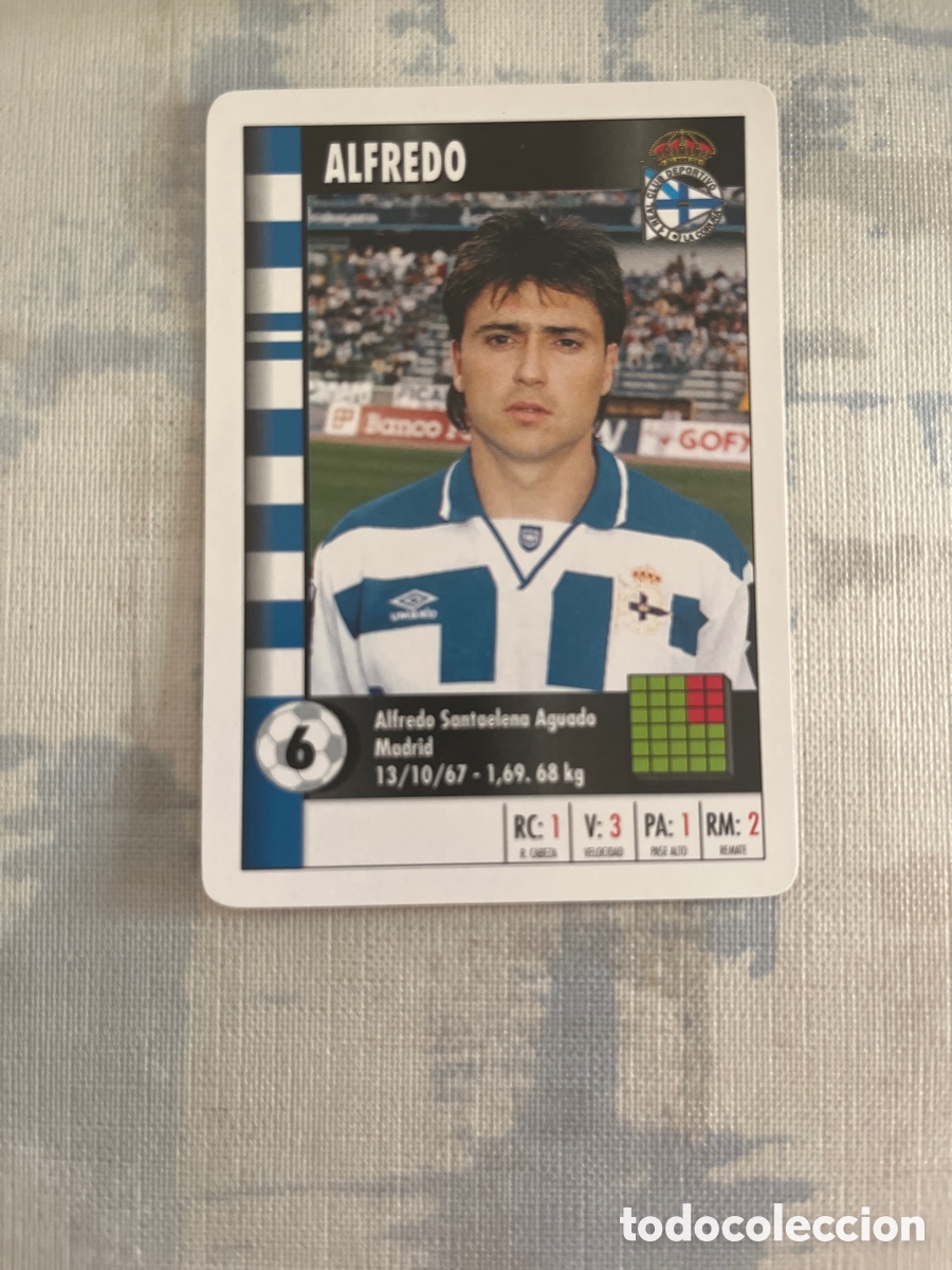 Cromos de F&uacute;tbol: ALFREDO DEPORTIVO LA CORU&Ntilde;A SUPER GOL 95 96 MARCA LFP 1995 1996 CARTA FOURNIER PERFECTO ESTADO