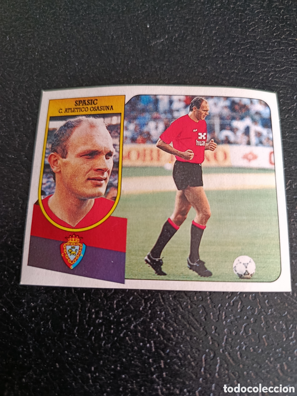 Football Stickers: Spacic.Osasuna.Fichaje n&ordm; 5.Ediciones Este.temporada 91-92 (1991-1992).Despegado.